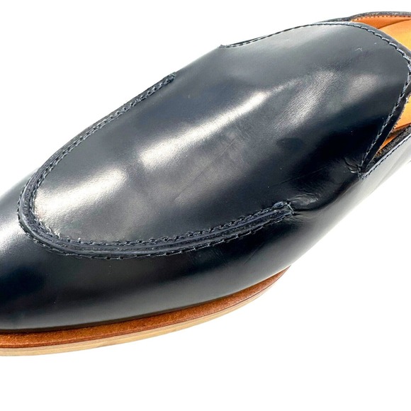 EVERLANE The Modern Loafer Slip On Leather Low Heel Mules 6.5 US in Navy - Picture 12 of 12